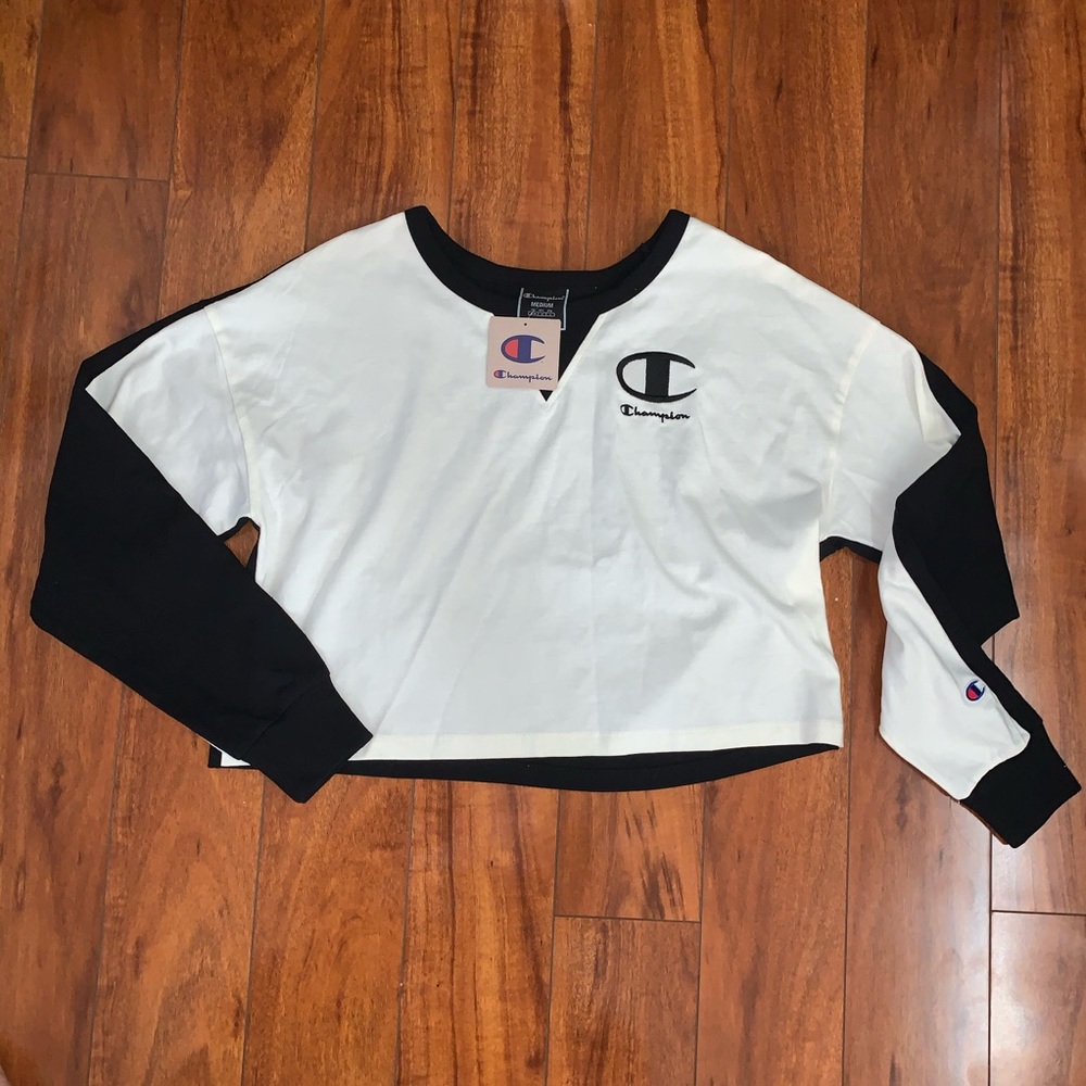Champion Long Sleeve Crop Top